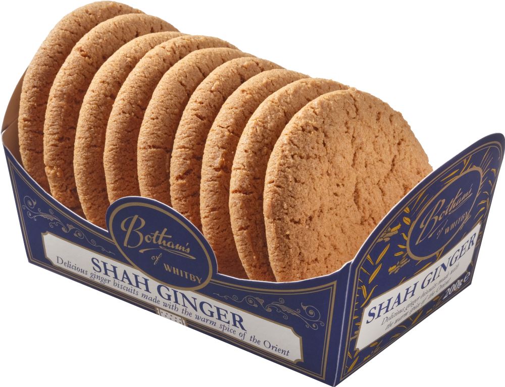 BOTHAM'S OF WHITBY Shah Ginger Biscuits 200g - 1 Case