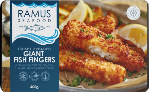 RAMUS SEAFOOD Breaded Giant Fish Fingers 350g