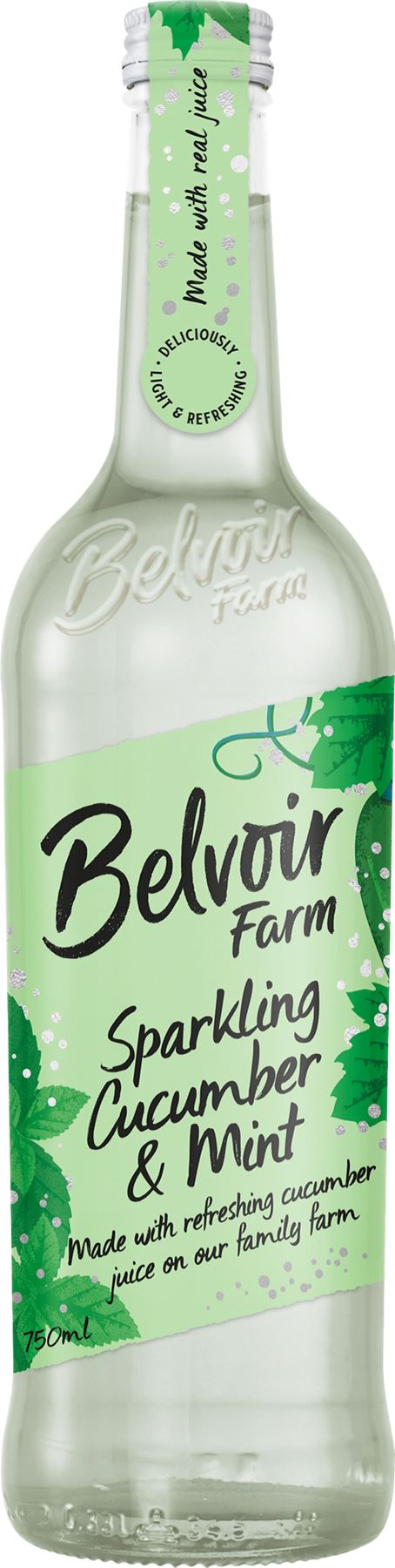 BELVOIR Sparkling Cucumber & Mint 750ml - 1 Case