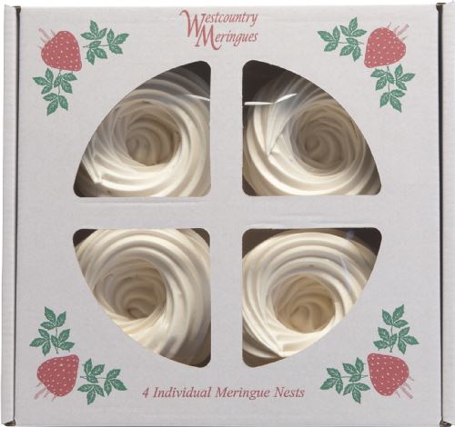 WESTCOUNTRY MERINGUES 4 Individual Meringue Nests - Box