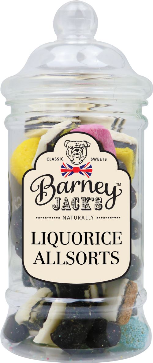 BARNEY JACK'S Liquorice Allsorts - Gift Jar 300g