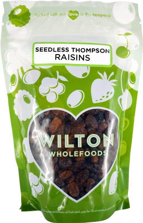 WILTON WHOLEFOODS Seedless Thompson Raisins 375g