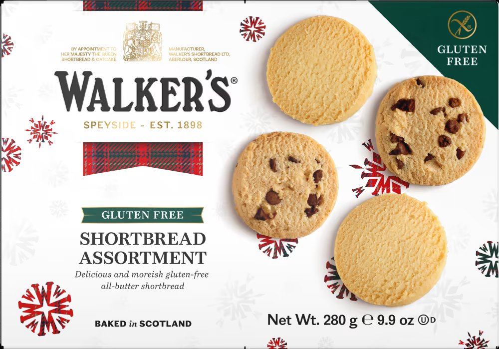 WALKER'S Gluten Free Pure Butter Shortbread Assortment 280g