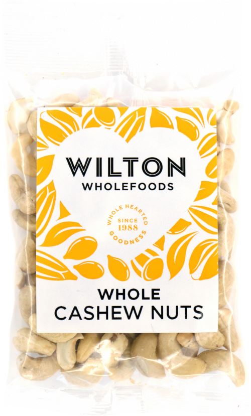 WILTON WHOLEFOODS Whole Cashew Nuts 100g