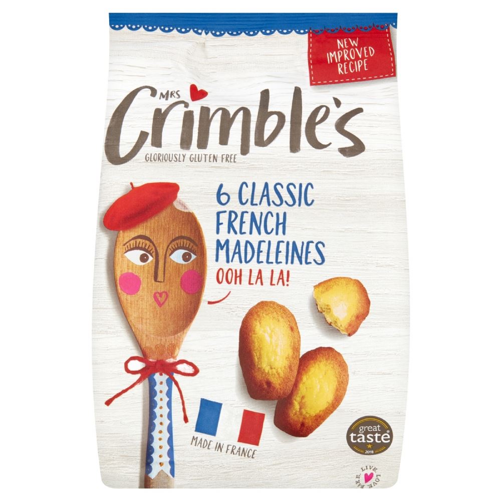 MRS CRIMBLE'S 6 Classic French Madeleines 180g - 1 Case