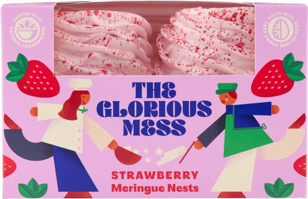 THE GLORIOUS MESS 4 Strawberry Meringue Nests