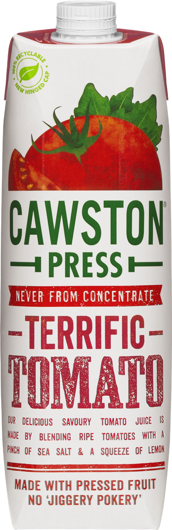 CAWSTON PRESS Terrific Tomato Juice 1L - 1 Case