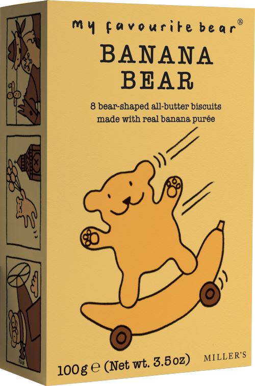 ARTISAN BISCUITS My Favourite Bear Banana Bear Biscuits 100g