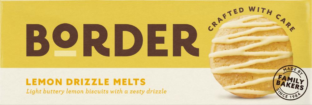 BORDER Lemon Drizzle Melts 150g - 1 Case