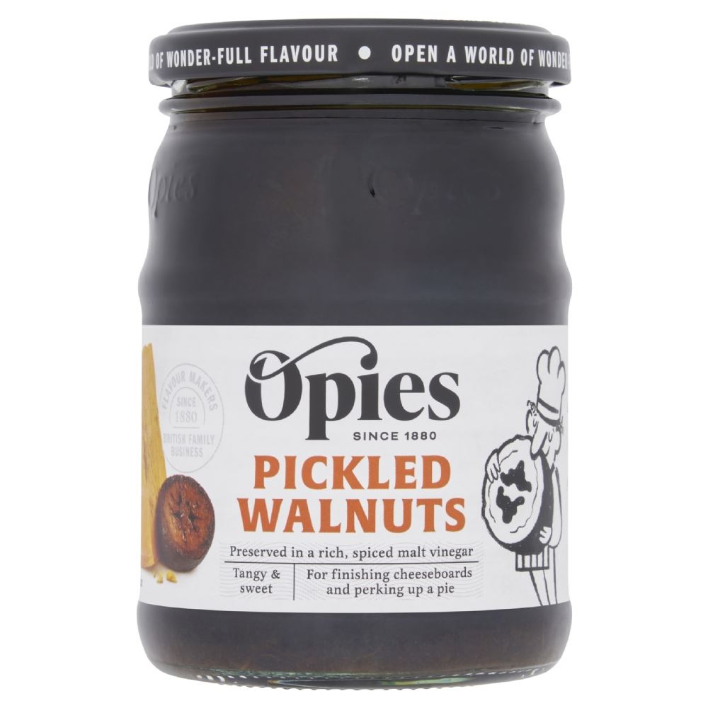 OPIES Pickled Walnuts in Malt Vinegar 390g - 1 Case