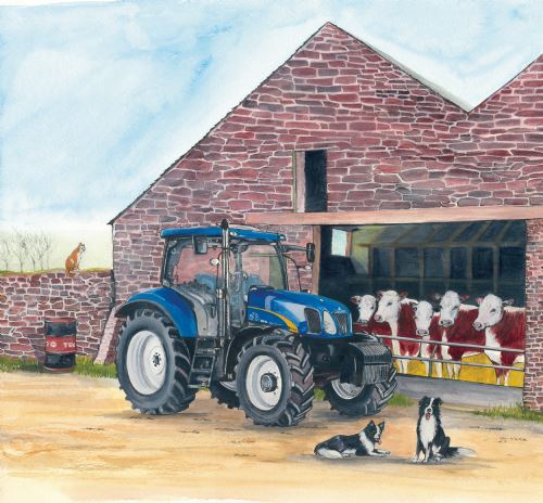 SUE PODBERY New Holland + Hereford Cattle Card