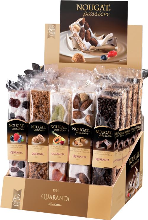 QUARANTA Soft Nougat Crème Bars - Classic Selection 100g