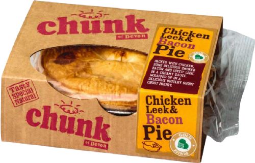 CHUNK OF DEVON Chicken, Leek & Bacon Pie 265g