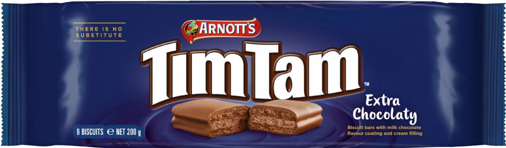 ARNOTT'S Tim Tam Extra Chocolaty Biscuits 200g - 1 Case