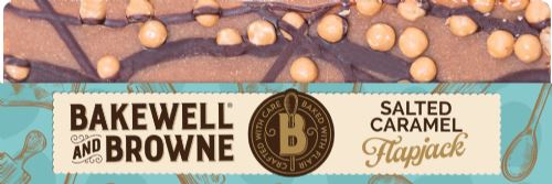 Bakewell and Browne Salted Caramel Topped Flapjack 80g