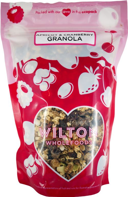 WILTON WHOLEFOODS Apricot & Cranberry Granola 500g