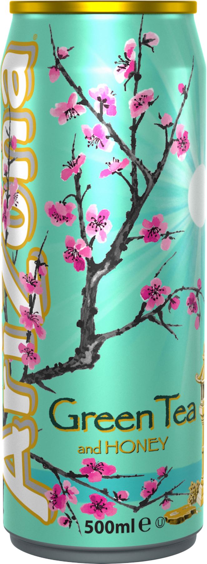 ARIZONA Green Tea with Honey - Can 500ml - 1 Case