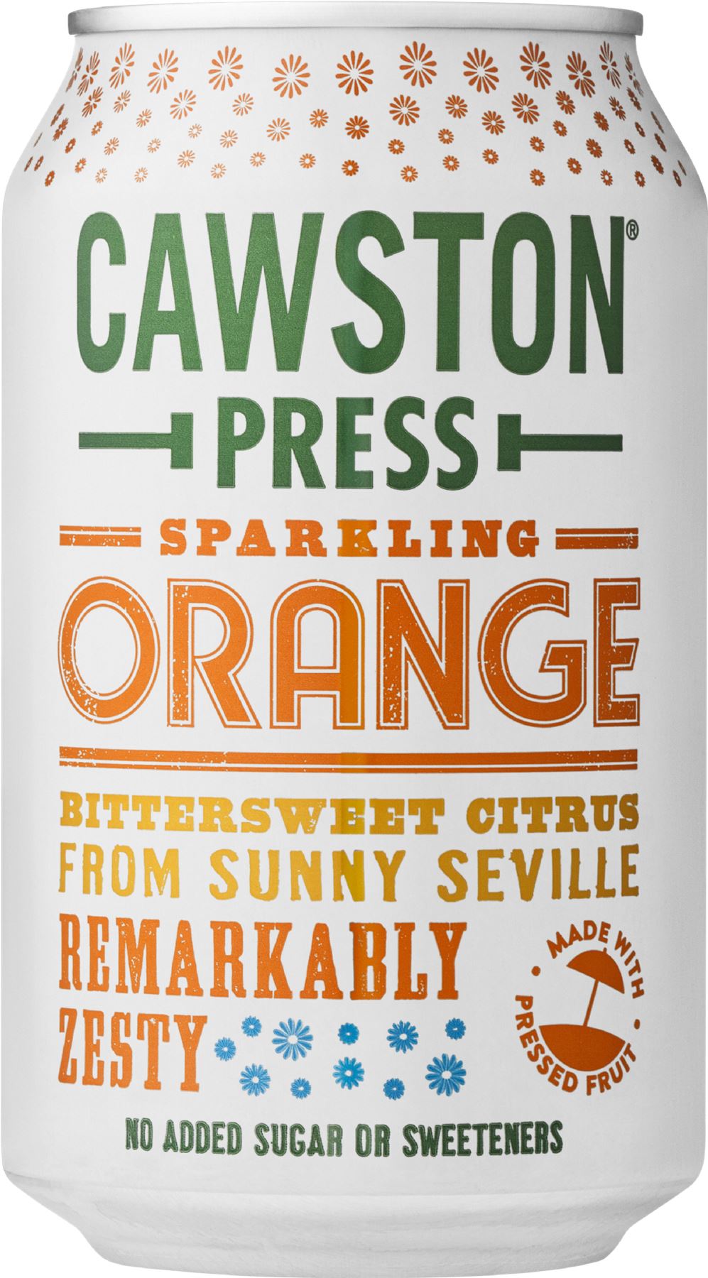 CAWSTON PRESS Sparkling Orange Can 330ml - 1 Case