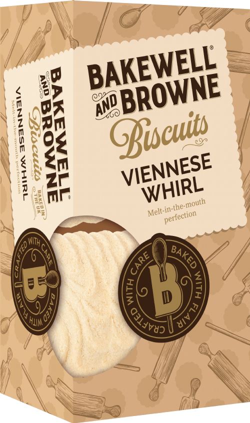 BAKEWELL AND BROWNE Viennese Whirl Biscuits 150g