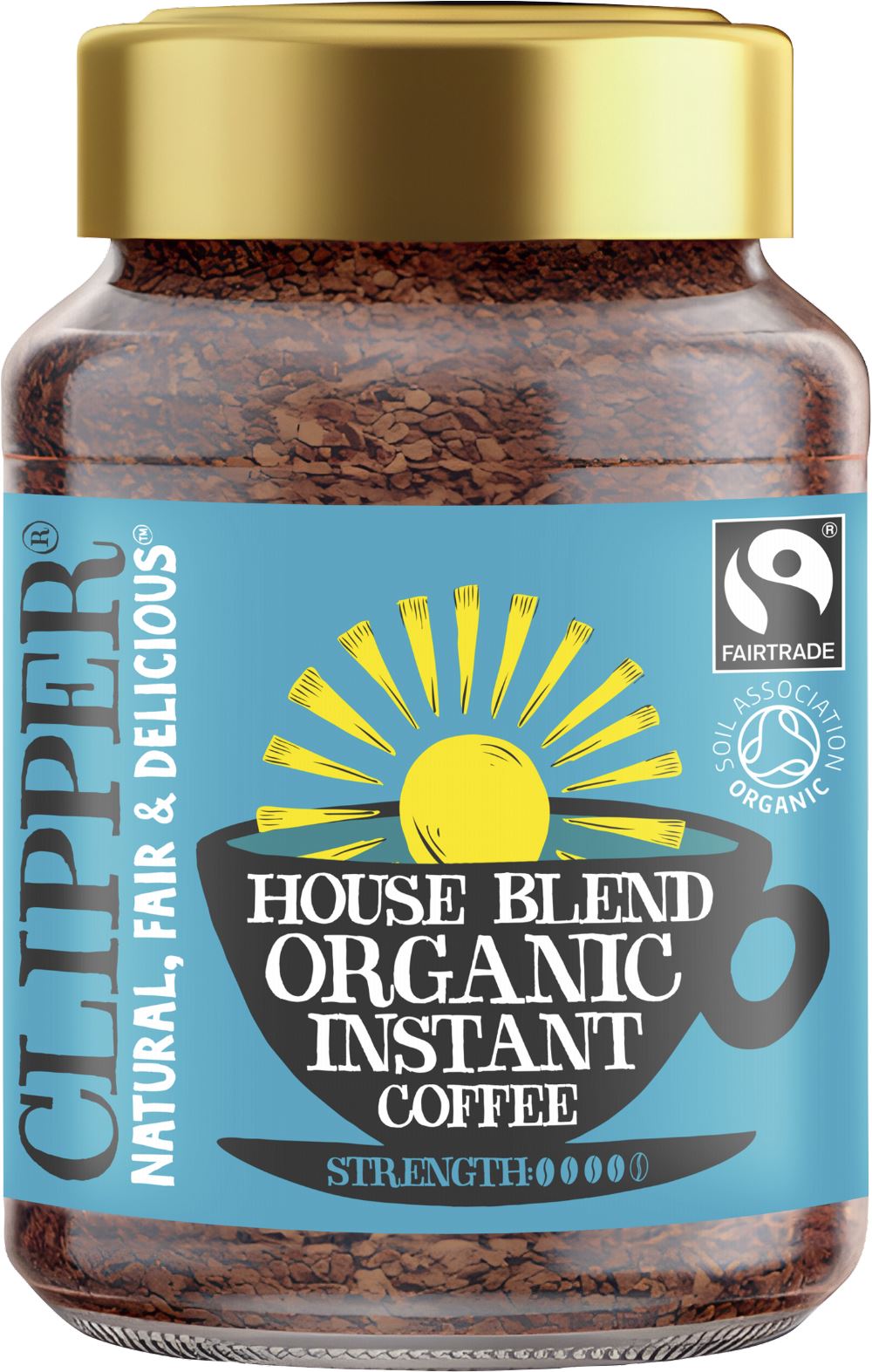 CLIPPER House Blend Organic Instant Coffee 100g - 1 Case