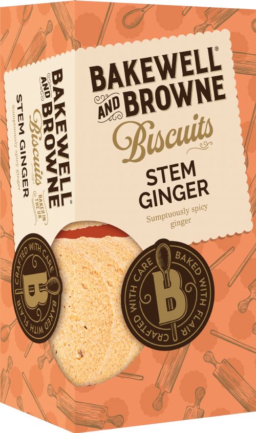 BAKEWELL AND BROWNE Stem Ginger Biscuits 150g