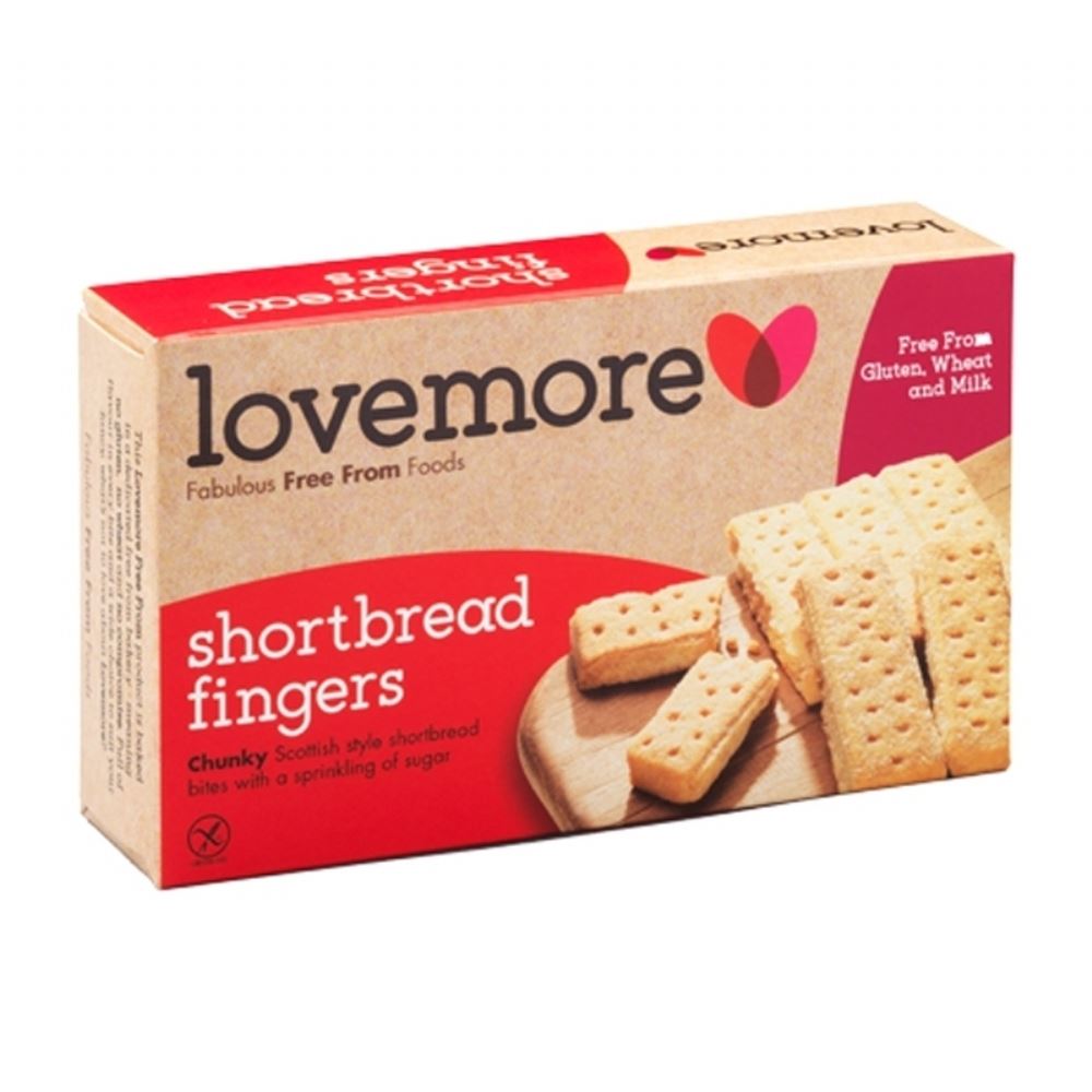 LOVEMORE Shortbread Fingers 125g - 1 Case