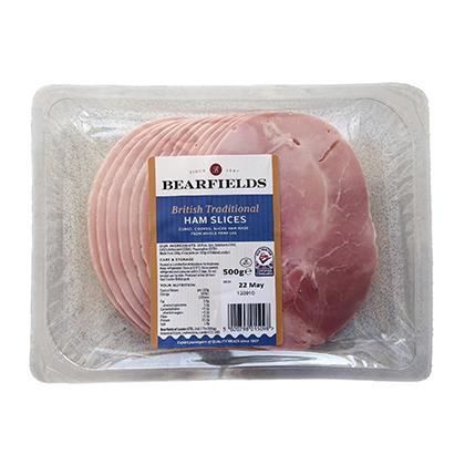 Bearfields Red Tractor Honey Roast Sliced Ham made with Scottish Honey