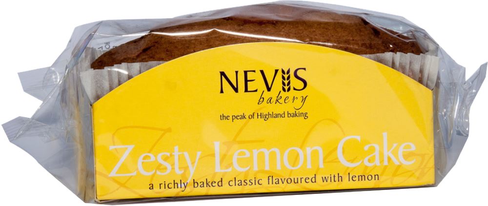 NEVIS BAKERY Zesty Lemon Cake 360g - 1 Case
