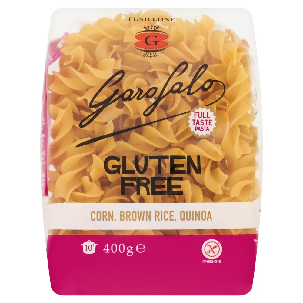 GAROFALO Gluten Free Fusillone 400g - 1 Case