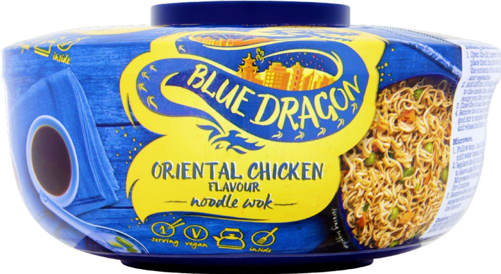 BLUE DRAGON Noodle Wok - Oriental Chicken 65g - 1 Case