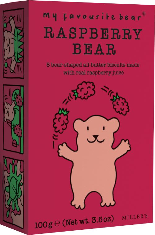 ARTISAN BISCUITS My Favourite Bear Raspberry Bear Biscuits 100g