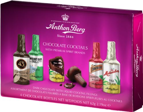 ANTHON BERG Chocolate Cocktails Bottles - 4 pack 62g