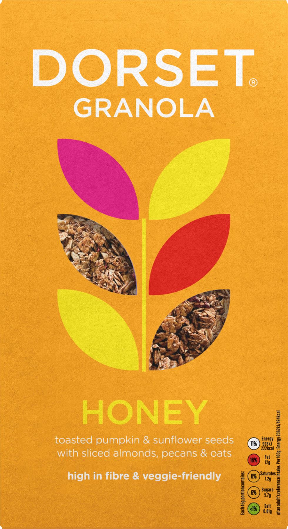 DORSET CEREALS Honey Granola 450g - 1 Case