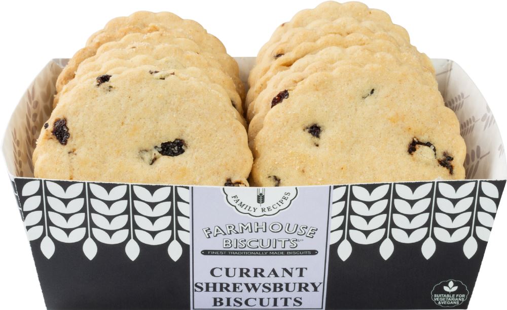 FARMHOUSE BISCUITS Currant Shrewsbury Biscuits 200g - 1 Case