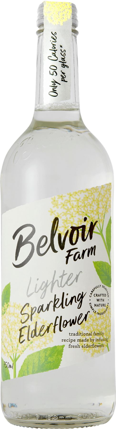 BELVOIR Lighter Sparkling Elderflower 750ml - 1 Case
