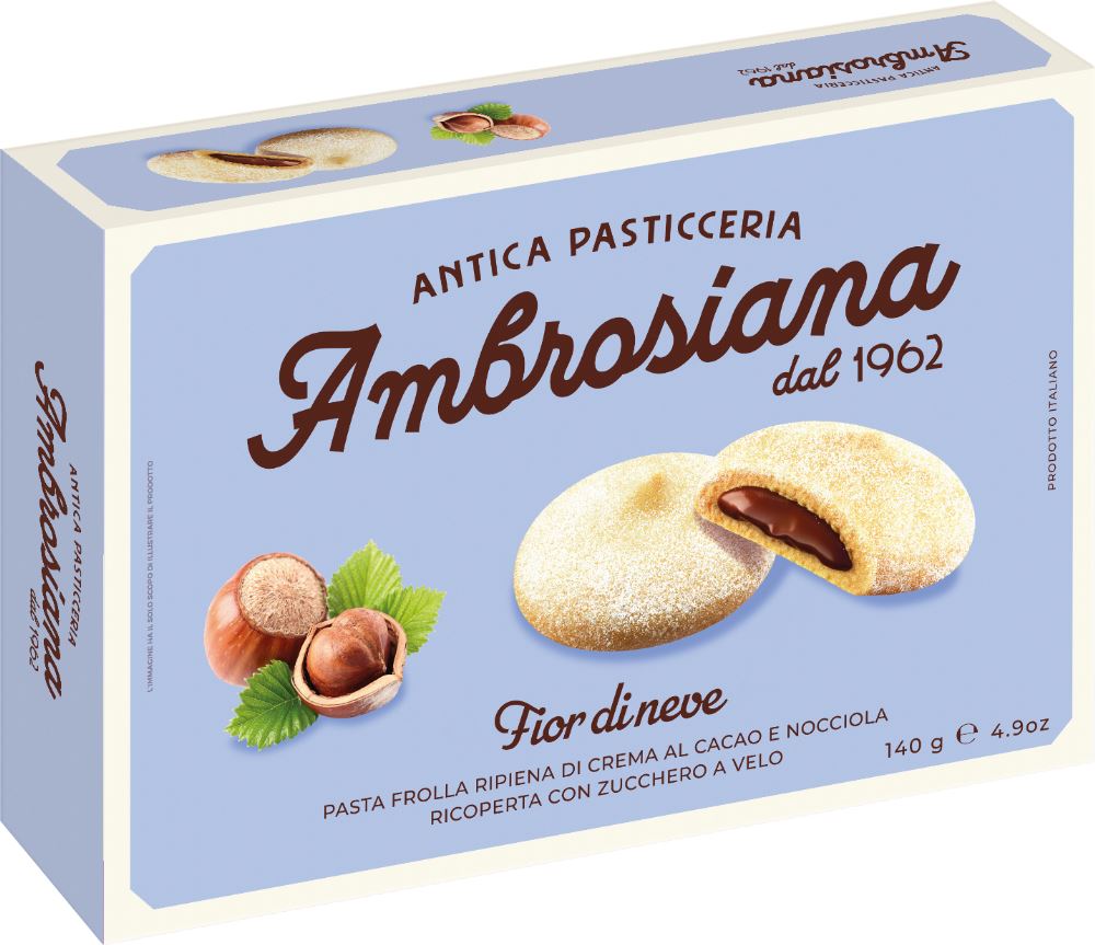 AMBROSIANA Fior di Neve - Hazelnut Cream 140g - 1 Case
