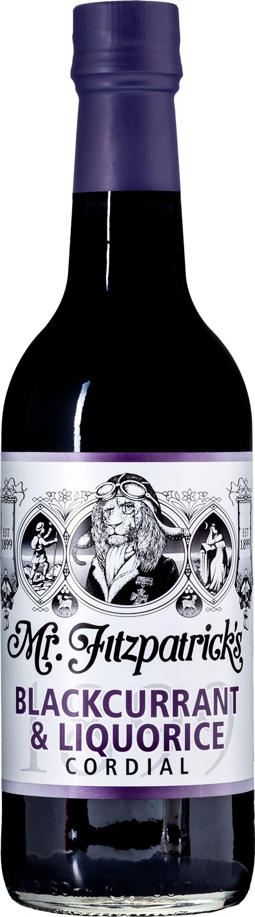 MR FITZPATRICK'S Blackcurrant & Liquorice Cordial 500ml - 1 Case