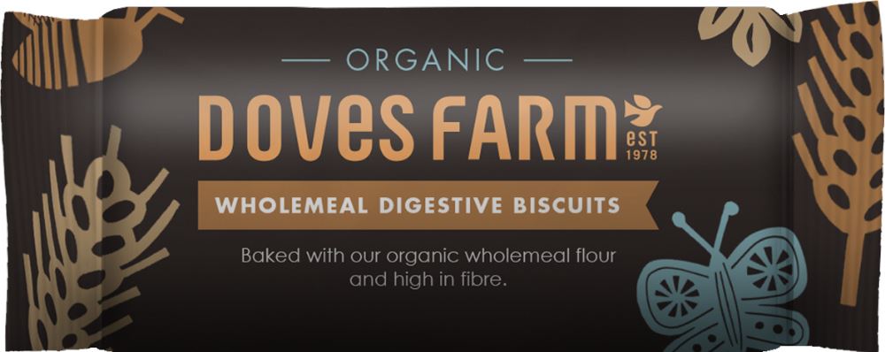 DOVES FARM Organic Wholemeal Digestive Biscuits 200g - 1 Case