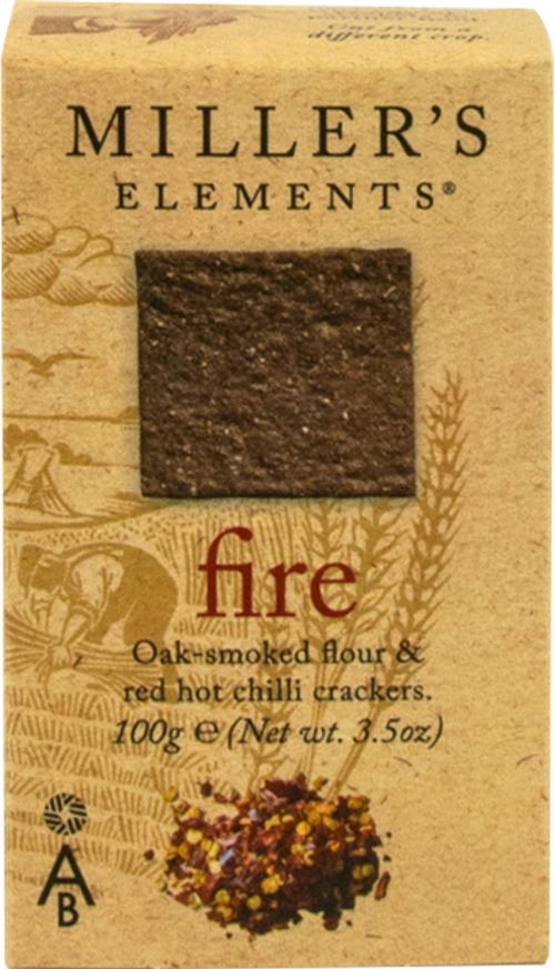 ARTISAN BISCUITS Miller's Elements Ale Crackers 100g