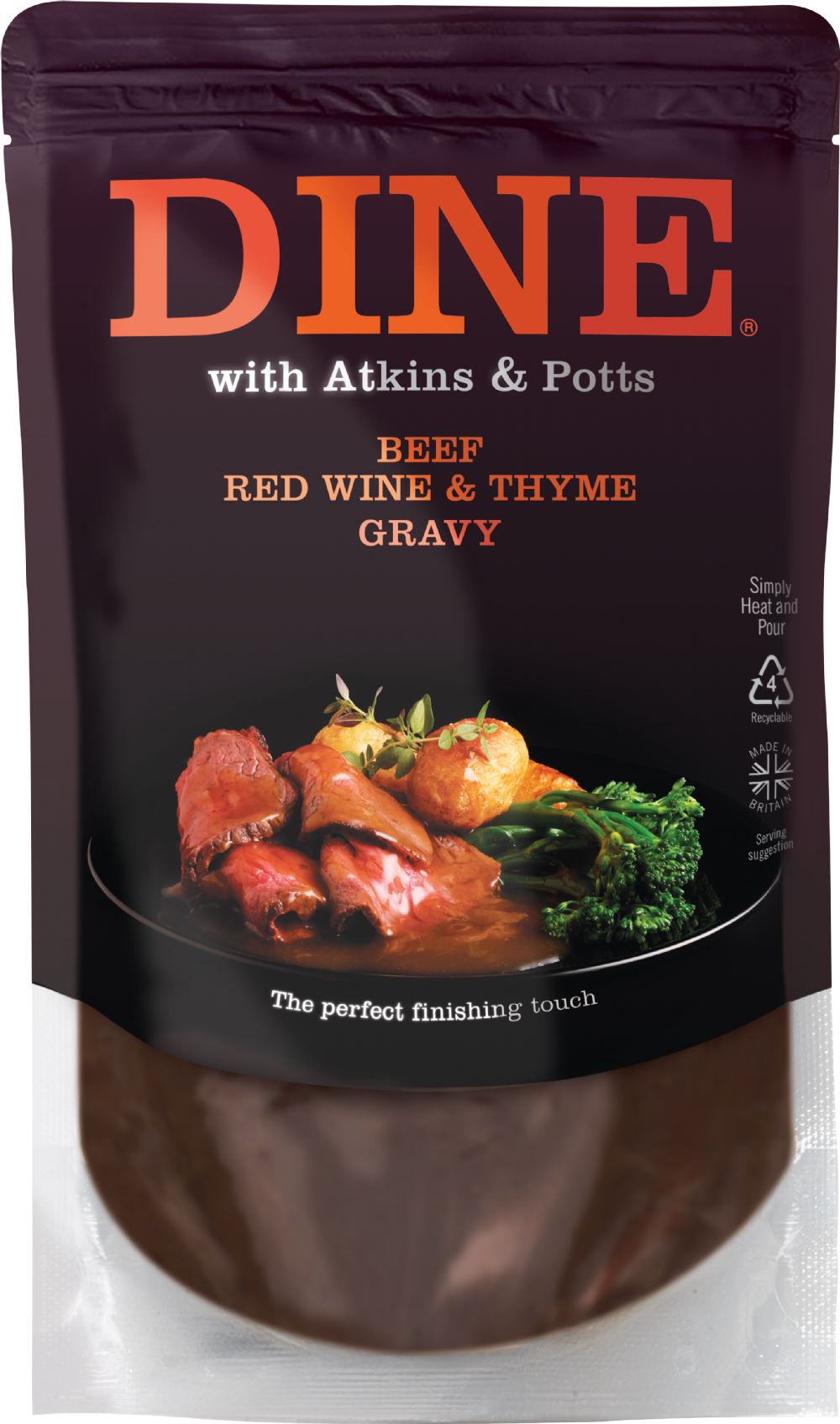 ATKINS & POTTS Beef, Red Wine & Thyme Gravy 350g - 1 Case