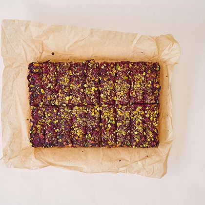 The Exploding Bakery Sour Cherry & Pistachio Cake 18 Portions