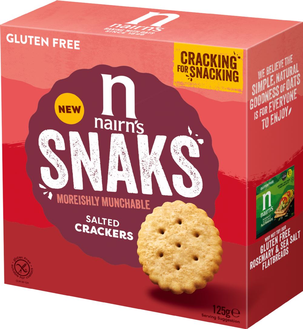 NAIRN'S Snaks Salted Crackers 125g - 1 Case