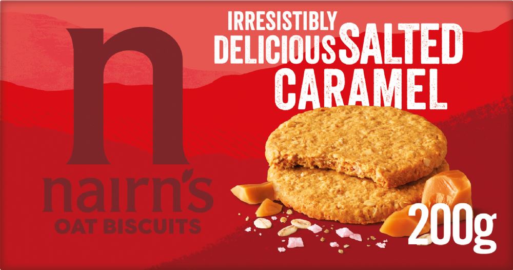 NAIRN'S Oat Biscuits - Salted Caramel 200g - 1 Case