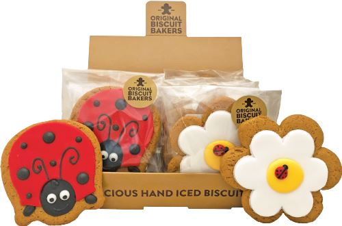 ORIGINAL BISCUIT BAKERS Ladybird & Flower Gingerbread 55g/65g