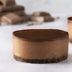 Individual Vegan Belgian Chocolate Cheesecakes