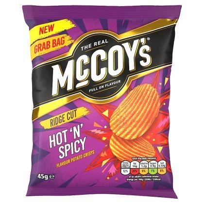 McCoy's Hot & Spicy Flavour Potato Crisps