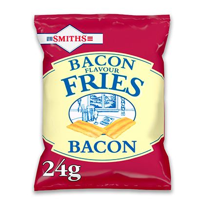 Smiths Bacon Fries Snack Crisps 24g (Case of 96)