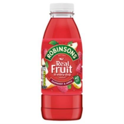 Robinsons Real Fruit No Added Sugar Raspberry & Apple Flavour (Case of 24)