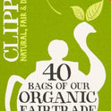 CLIPPER 40 Organic Fairtrade Teabags 116g - 1 Case