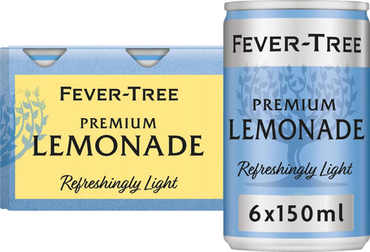 FEVER-TREE Light Lemonade - Cans (6x150ml) - 1 Case